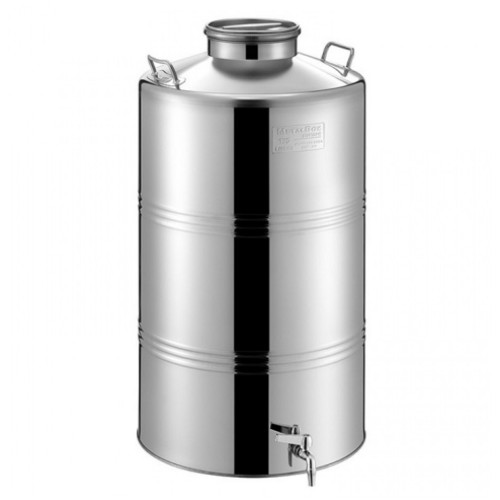 Bidon Inox MetalBox 50 L, Capac Airtight, Robinet 1/2