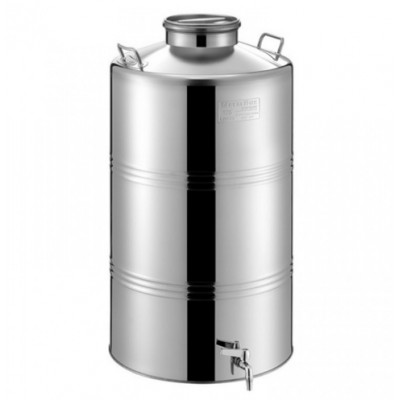 Bidon Inox MetalBox 50 L, Capac Airtight, Robinet 1/2