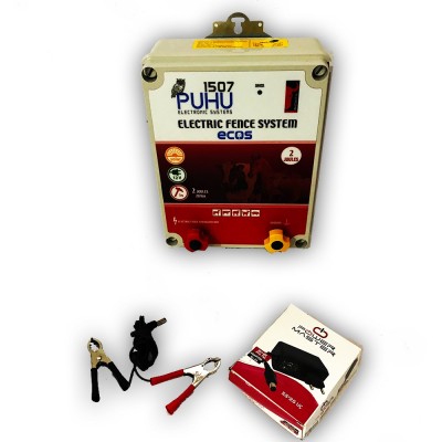 Set sistem complet pentru gard electric (generator + acumulator + panou solar)