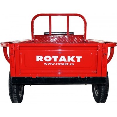 Remorca motocultor Rotakt REM400, capacitate 400 kg, basculabila