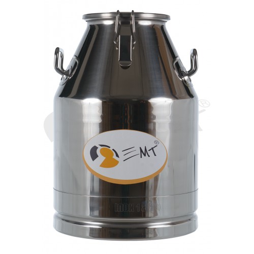 Bidon colectare EMT 30 L, inox, cu clipsuri de prindere si capac