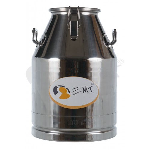 Bidon colectare EMT 30 L, inox, cu clipsuri de prindere si capac